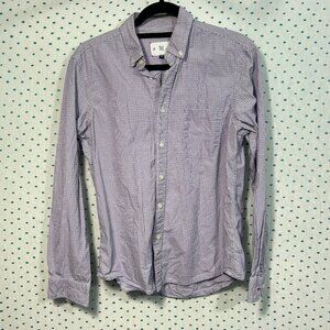 RVYC Red & Blue Checkered Plaid Long Sleeve Button Up Shirt